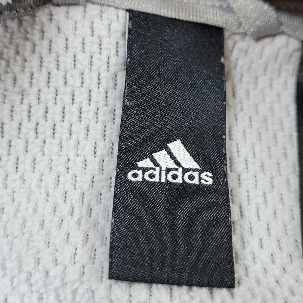 Adidas Hoodie‎ Mens Small Gray Excellent Athletic Graphic Pullover Sweatshirt